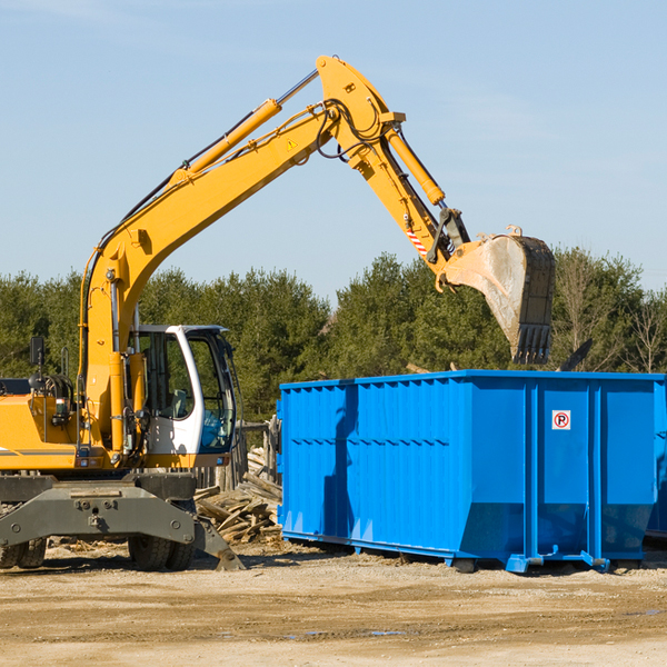 how does a residential dumpster rental service work in JAARS